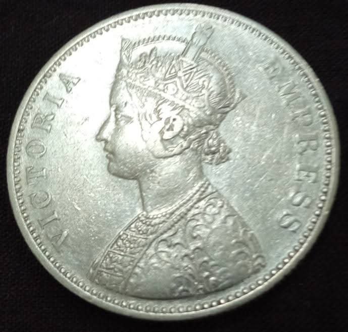 1880 One Rupee Silver Coin – Victoria Empress | Buy British India Coin Online